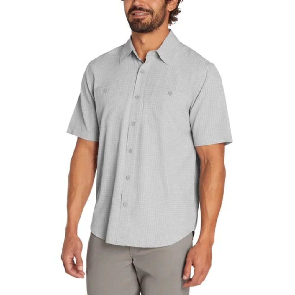 ORVIS Men's Gray Woven Short Sleeve Button Shirt, Size XXL - Picture 4 of 5